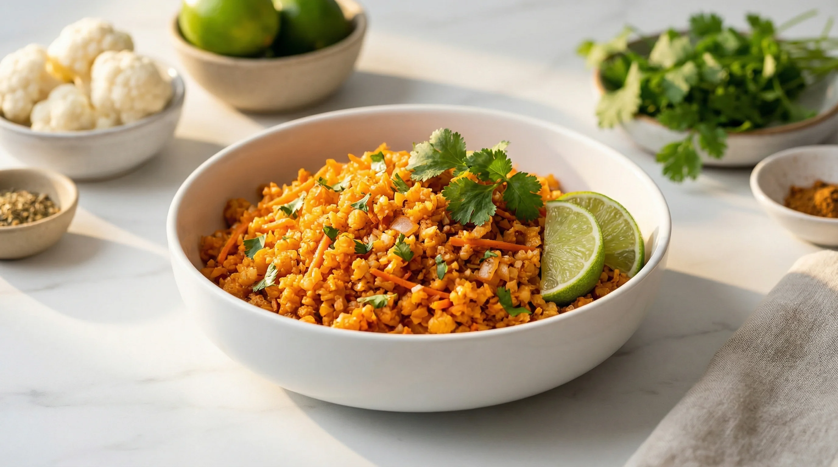 Low-Glycemic Spanish-Style Cauliflower Rice - Low Glycemic Recipe