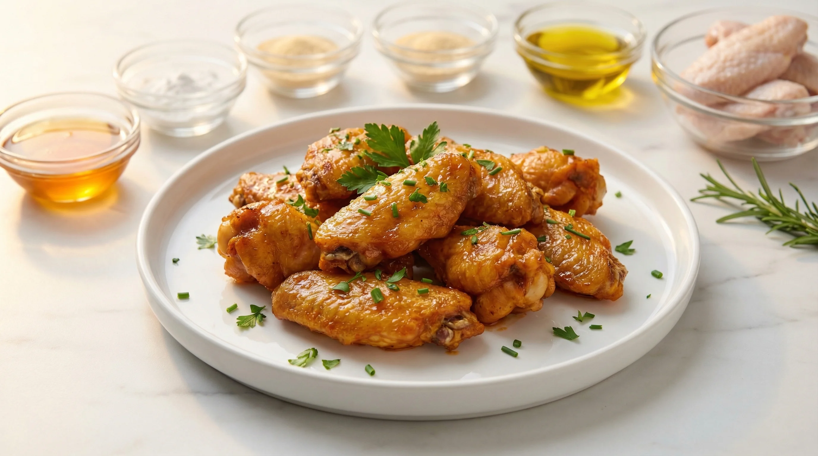 Air Fryer Buffalo Chicken Wings with Low-GI Glaze - Low Glycemic Recipe