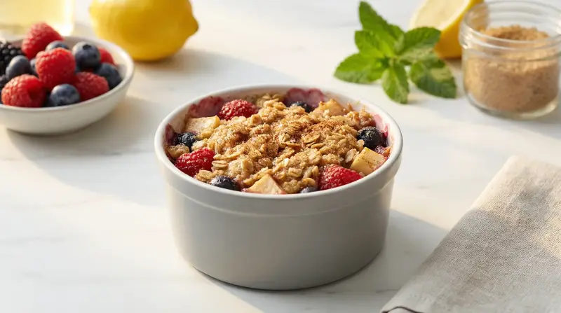 Low-Glycemic Berry & Apple Cobbler - Low Glycemic Recipe