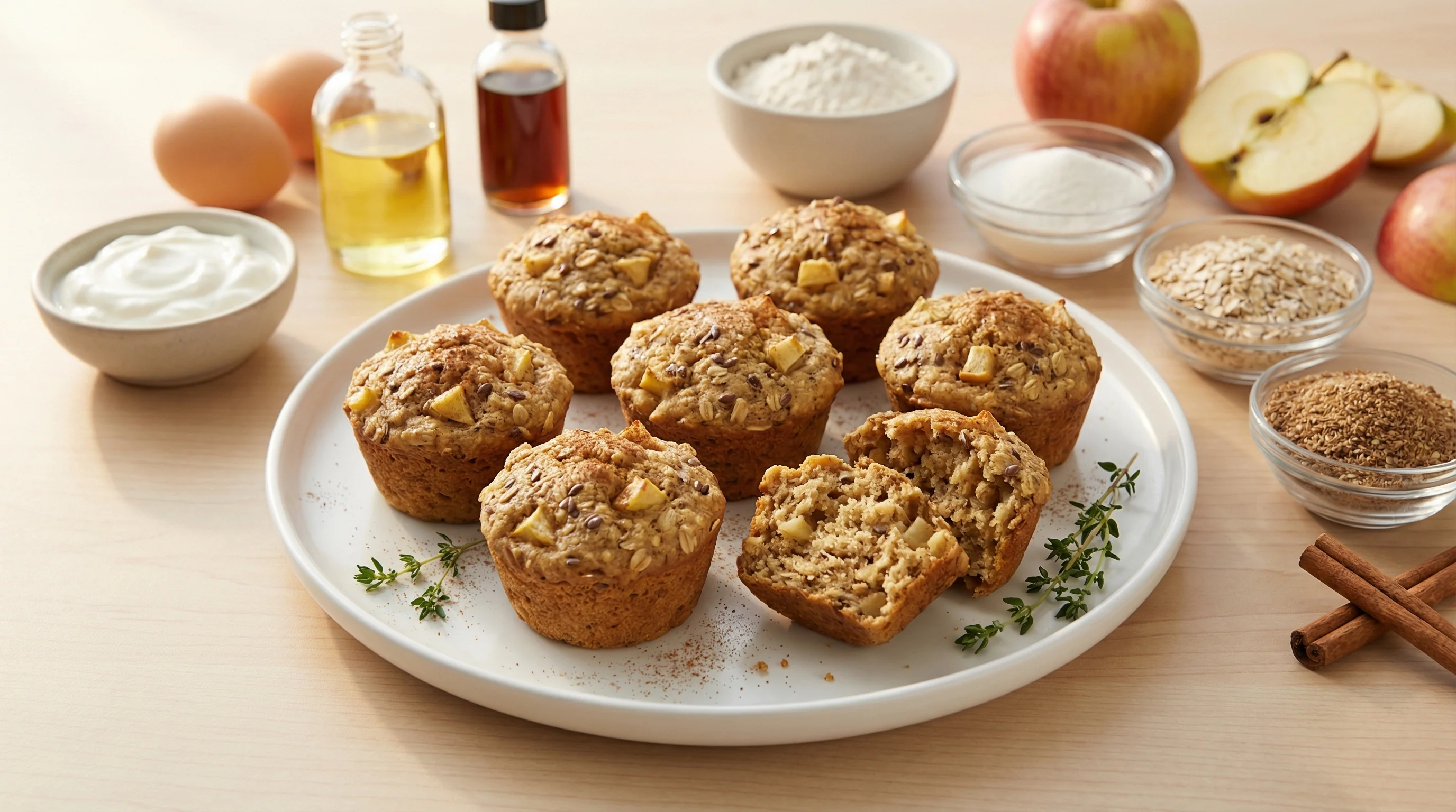 Low-Glycemic Apple Cinnamon Breakfast Muffins - Low Glycemic Recipe