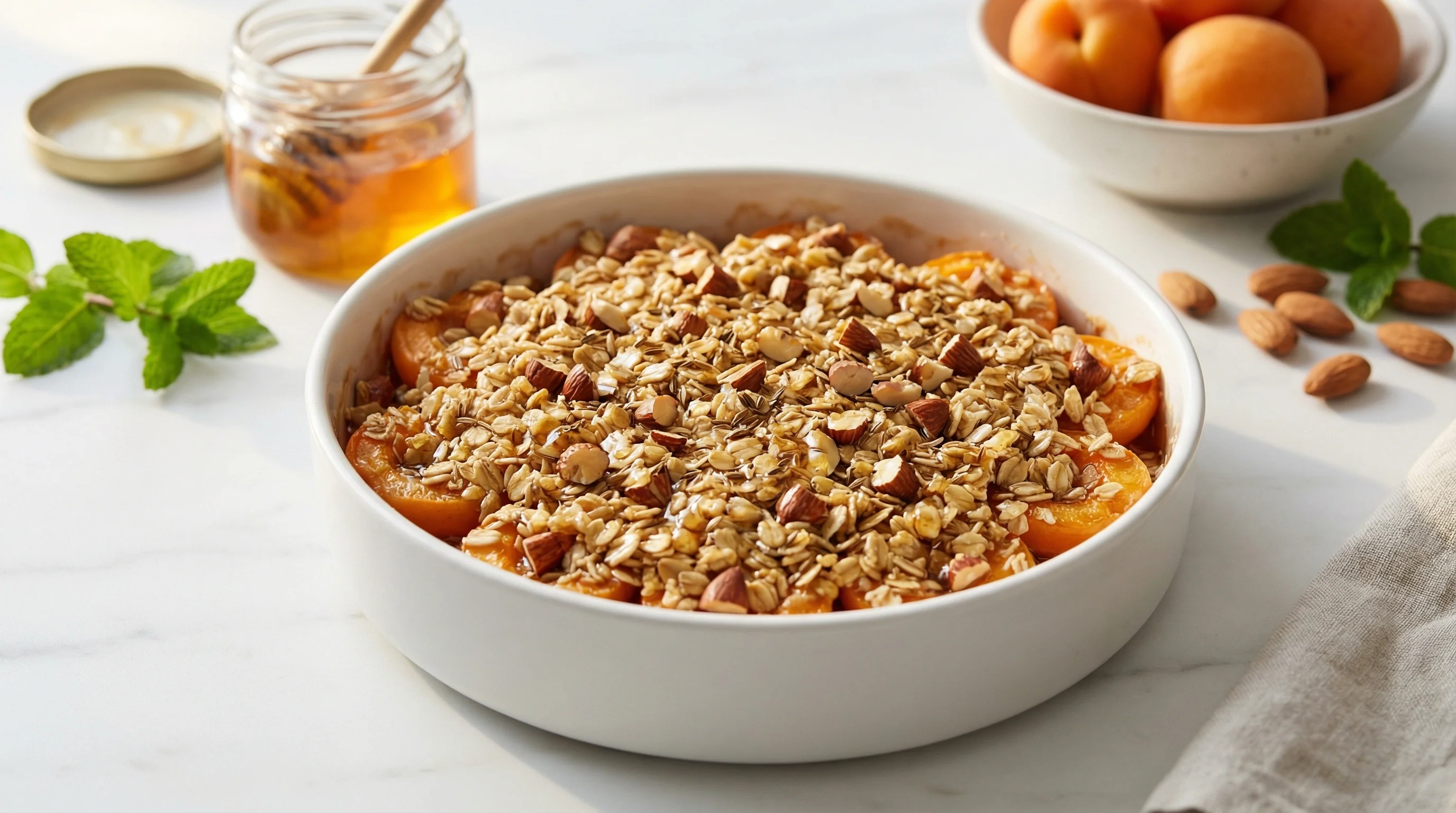 Low-Glycemic Apricot Almond Crisp - Low Glycemic Recipe