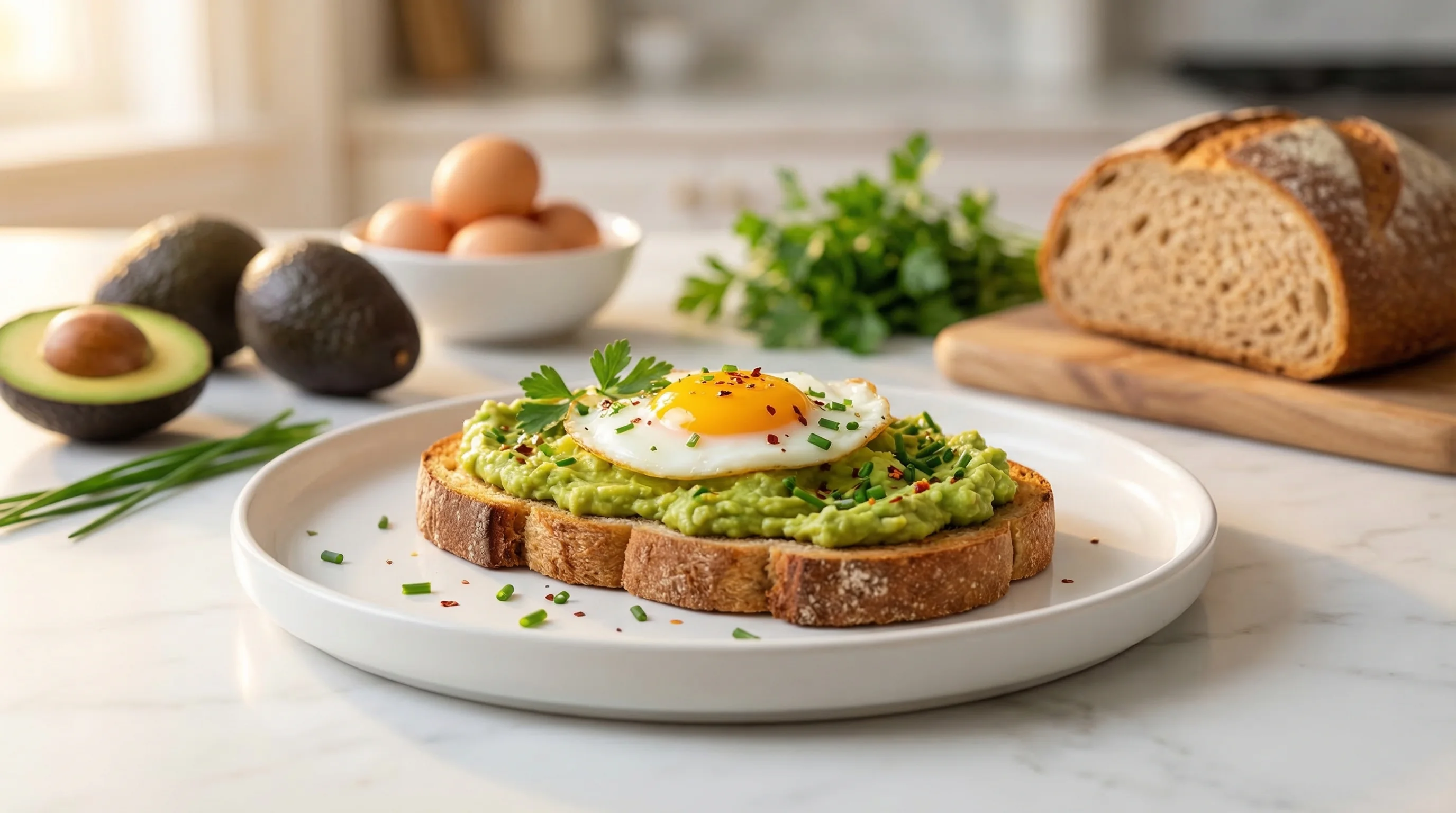 Low-Glycemic Avocado Toast with Egg - Low Glycemic Recipe