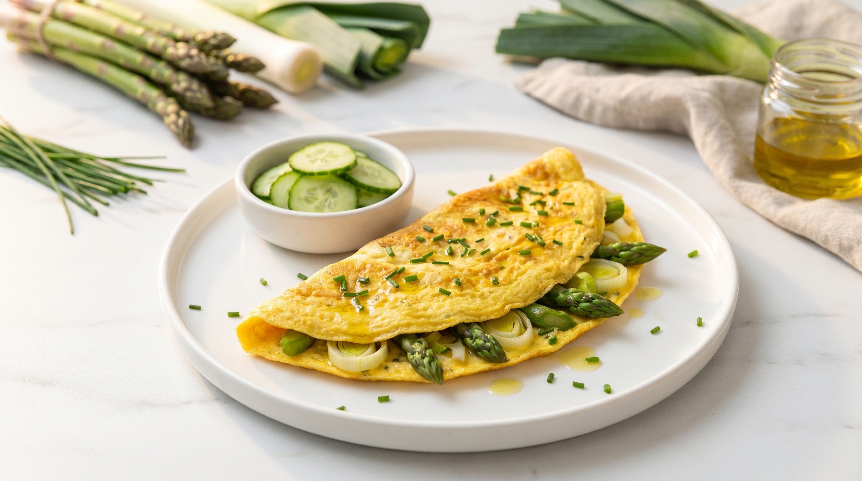 Boerenomelet (Dutch Farmer's Omelette with Spring Vegetables) - Low Glycemic Recipe