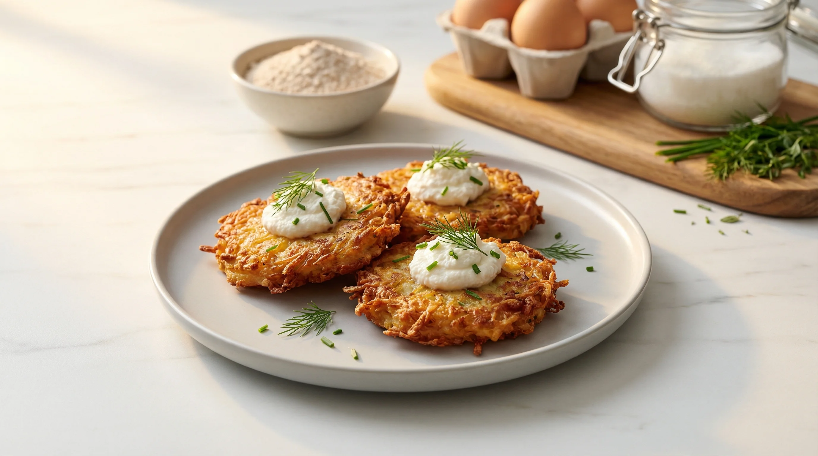 Blood Sugar-Friendly Cheese Latkes with Whole Grains - Low Glycemic Recipe