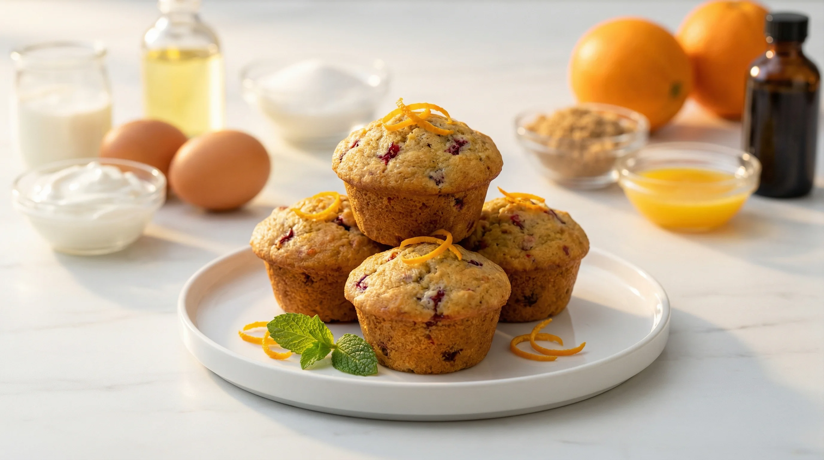 Blood Sugar-Friendly Cranberry Orange Muffins - Low Glycemic Recipe