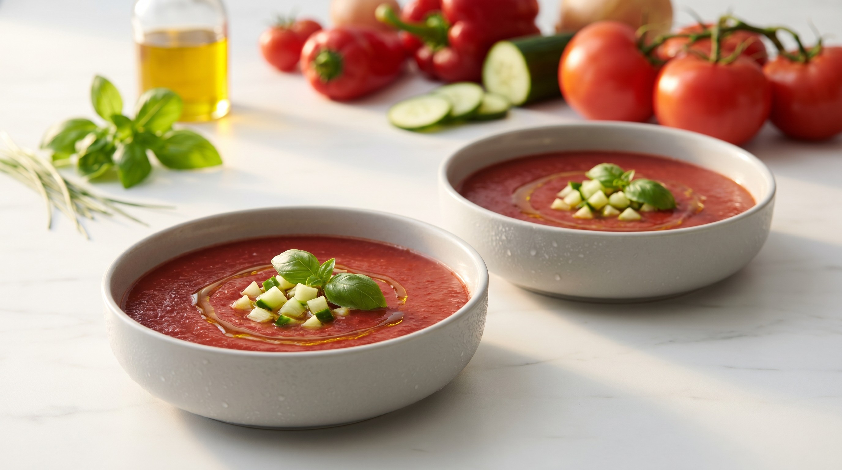 Gazpacho Andaluz (Klassische spanische kalte Tomatensuppe) – Rezept mit niedriger glykämischer Last