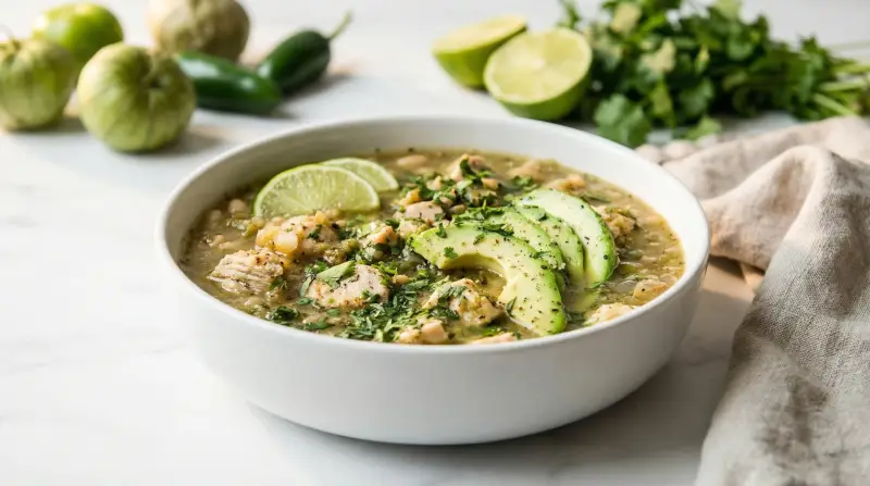 Low-Glycemic Green Chicken Chili with White Beans - Low Glycemic Recipe
