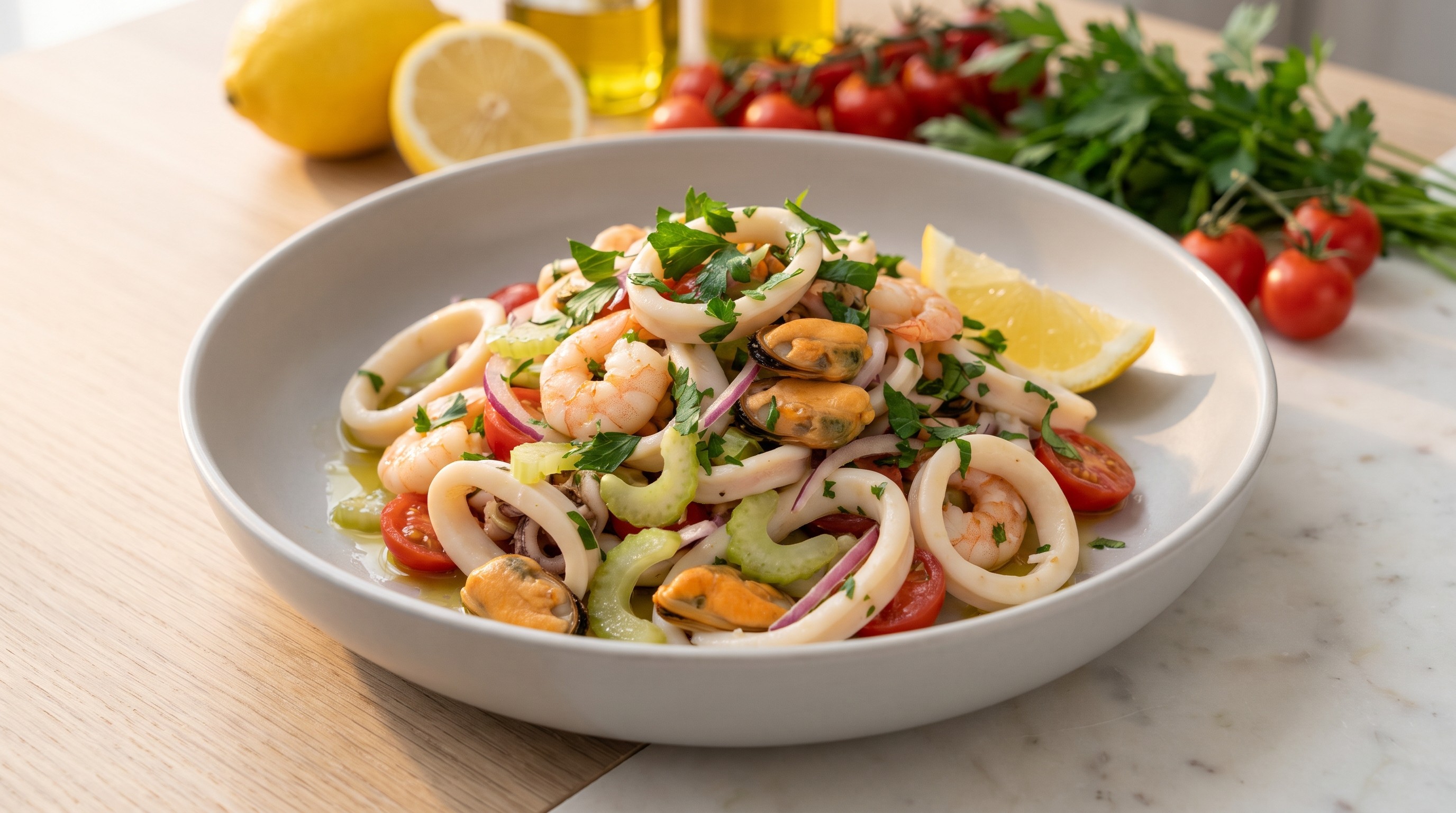 Insalata di Mare - Receta de bajo índice glucémico