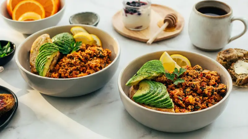 Low-Glycemic Instant Pot Tofu Scramble with Greens - Low Glycemic Recipe