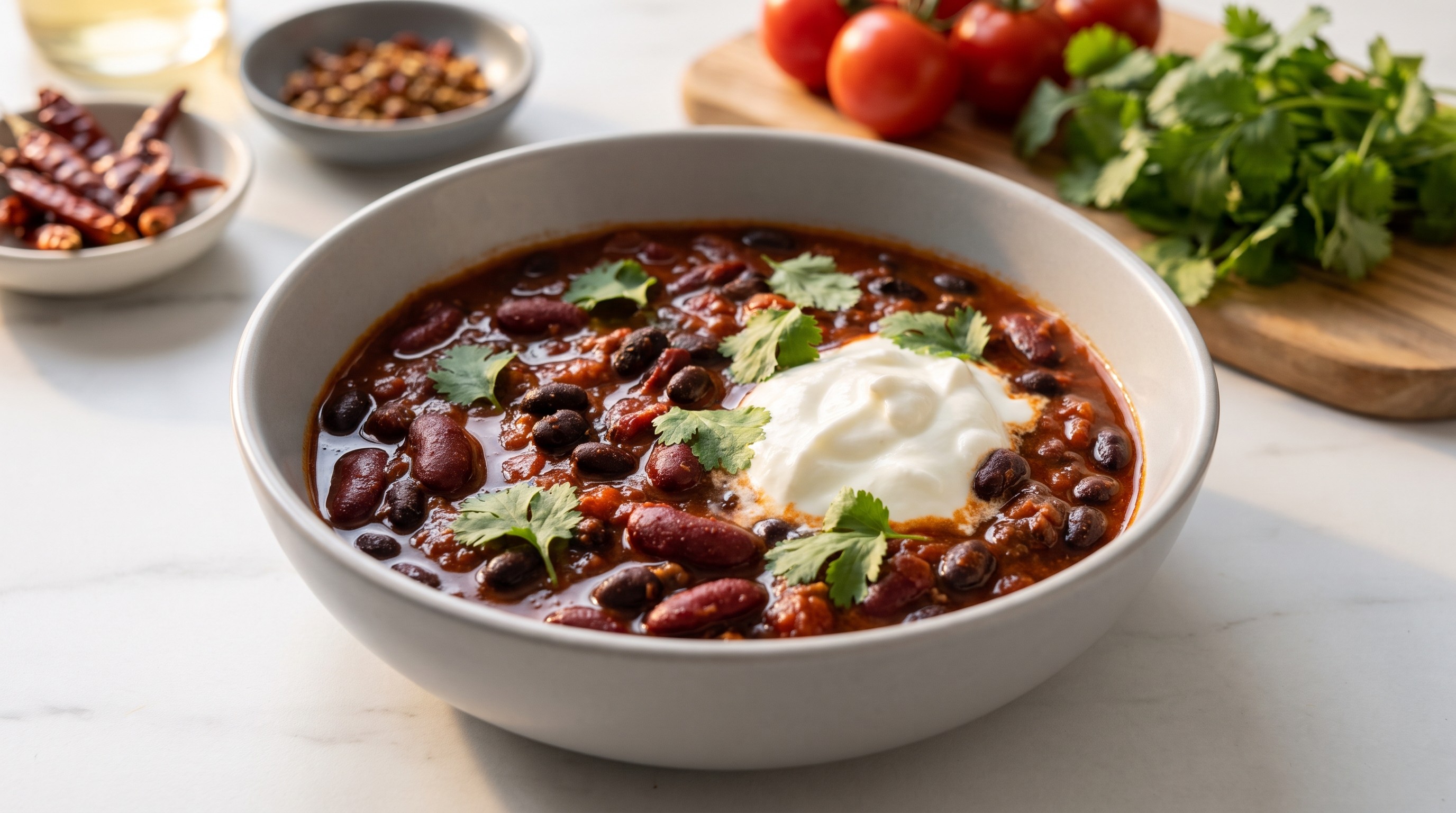 Low-GI Chili con Carne with Two-Bean Base - Low Glycemic Recipe