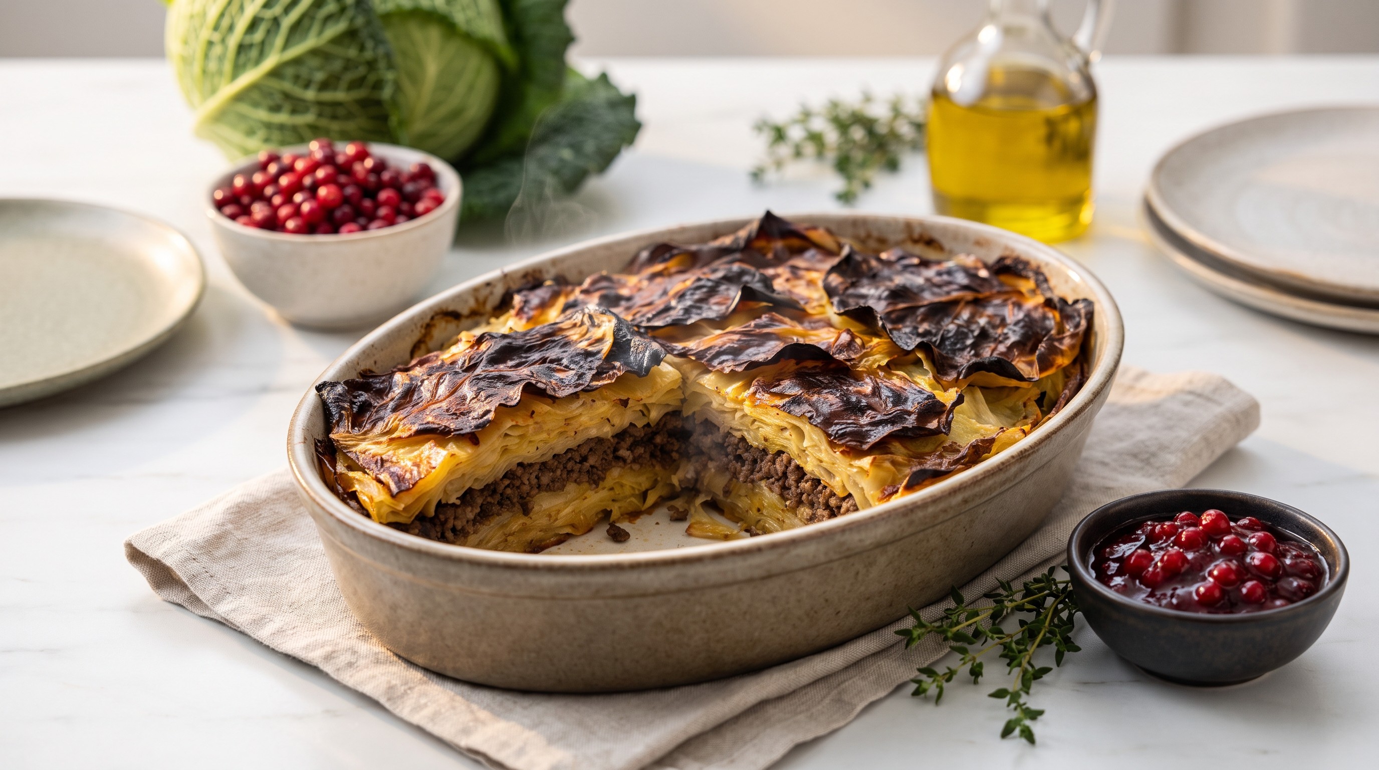 Lav-GI Kålpudding (Svensk kål- og kjøttform) - Lav glykemisk oppskrift