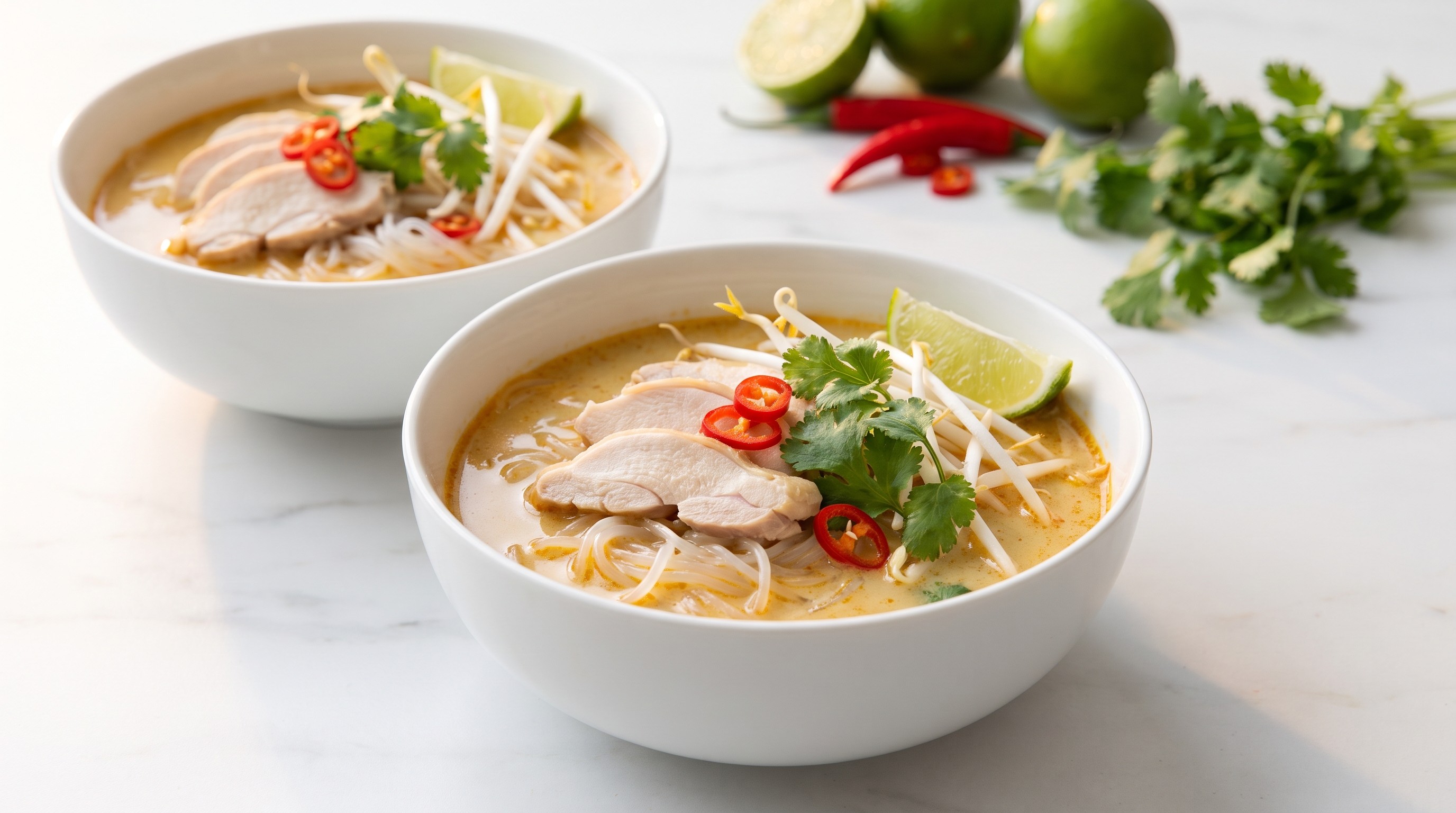 Lav-GI Laksa med Shiratakinudler - Lav Glykemisk Oppskrift