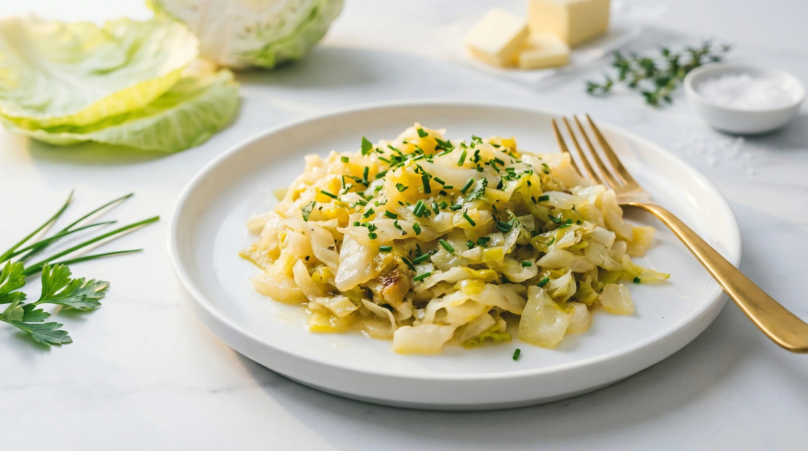 Low-Glycemic Butter-Braised Cabbage - Low Glycemic Recipe