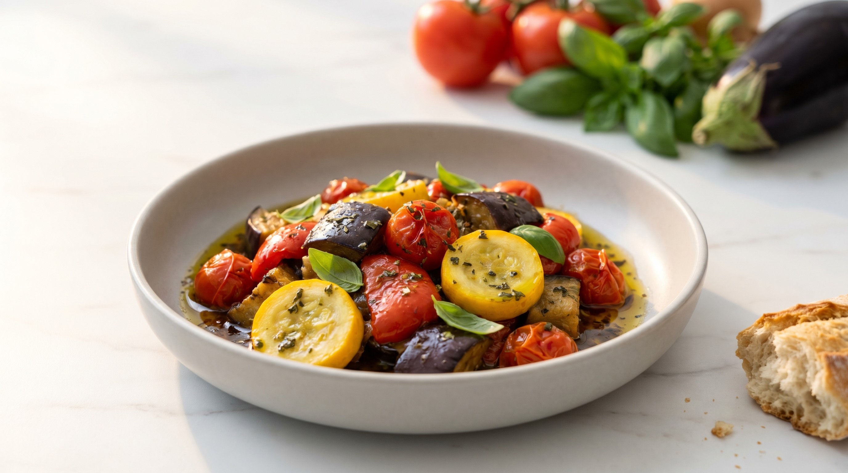 Ratatouille Provençale (French Summer Vegetable Stew) - Low Glycemic Recipe