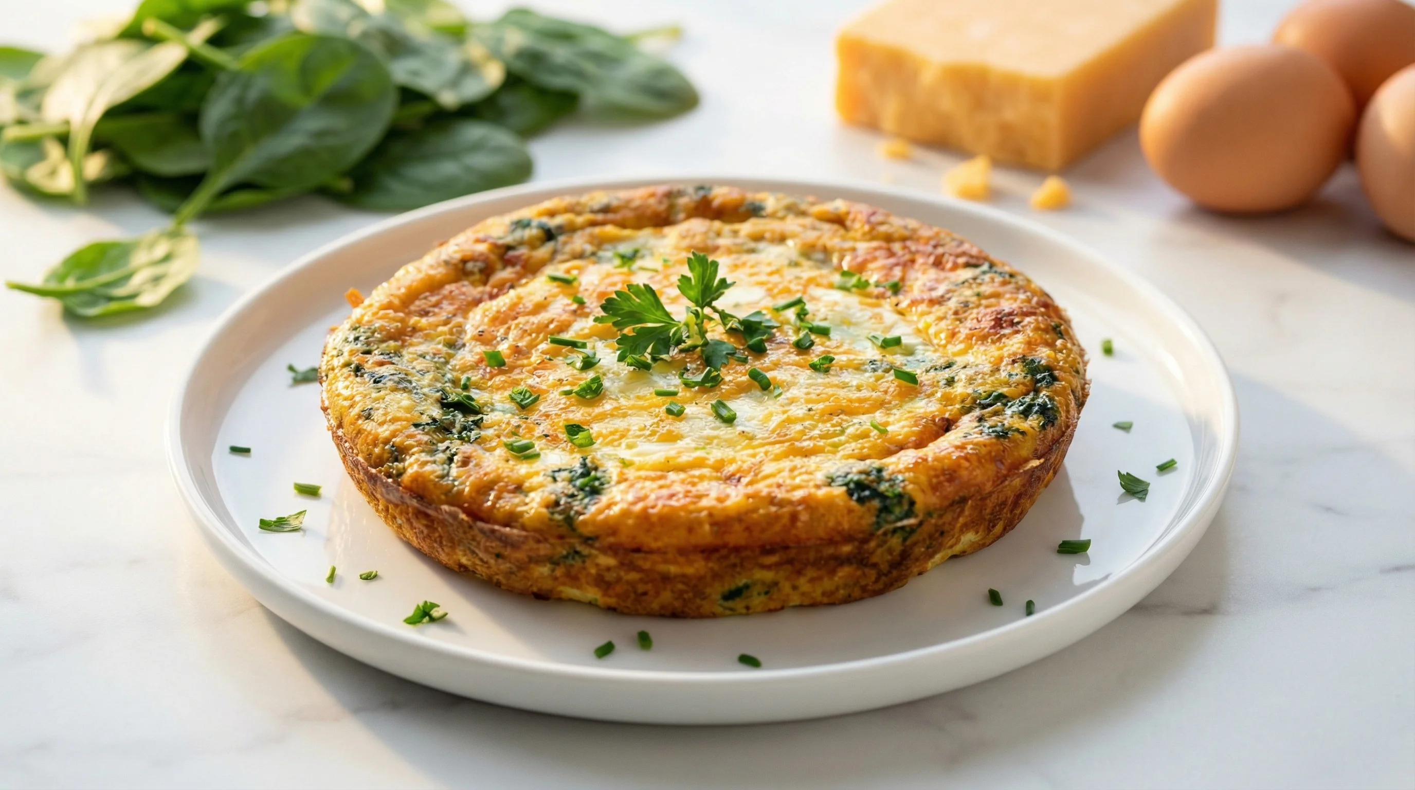 Low-Glycemic Spinach and Cheddar Egg Bake - Low Glycemic Recipe