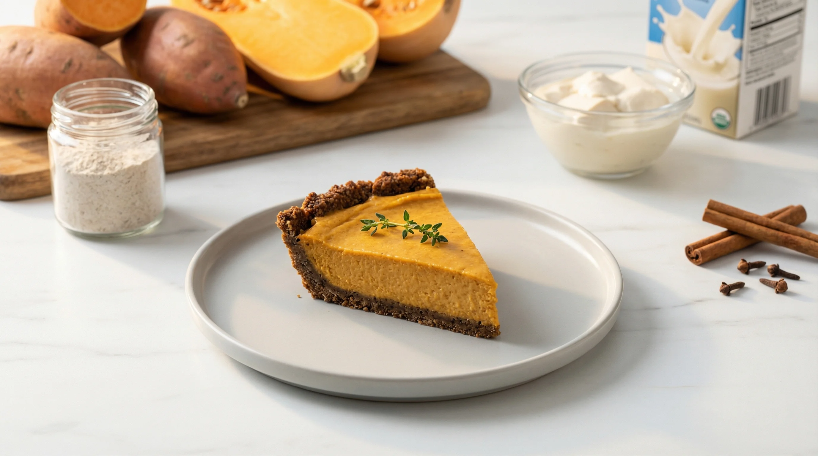 Low-Glycemic Sweet Potato Butternut Pie with Rye Crust - Low Glycemic Recipe