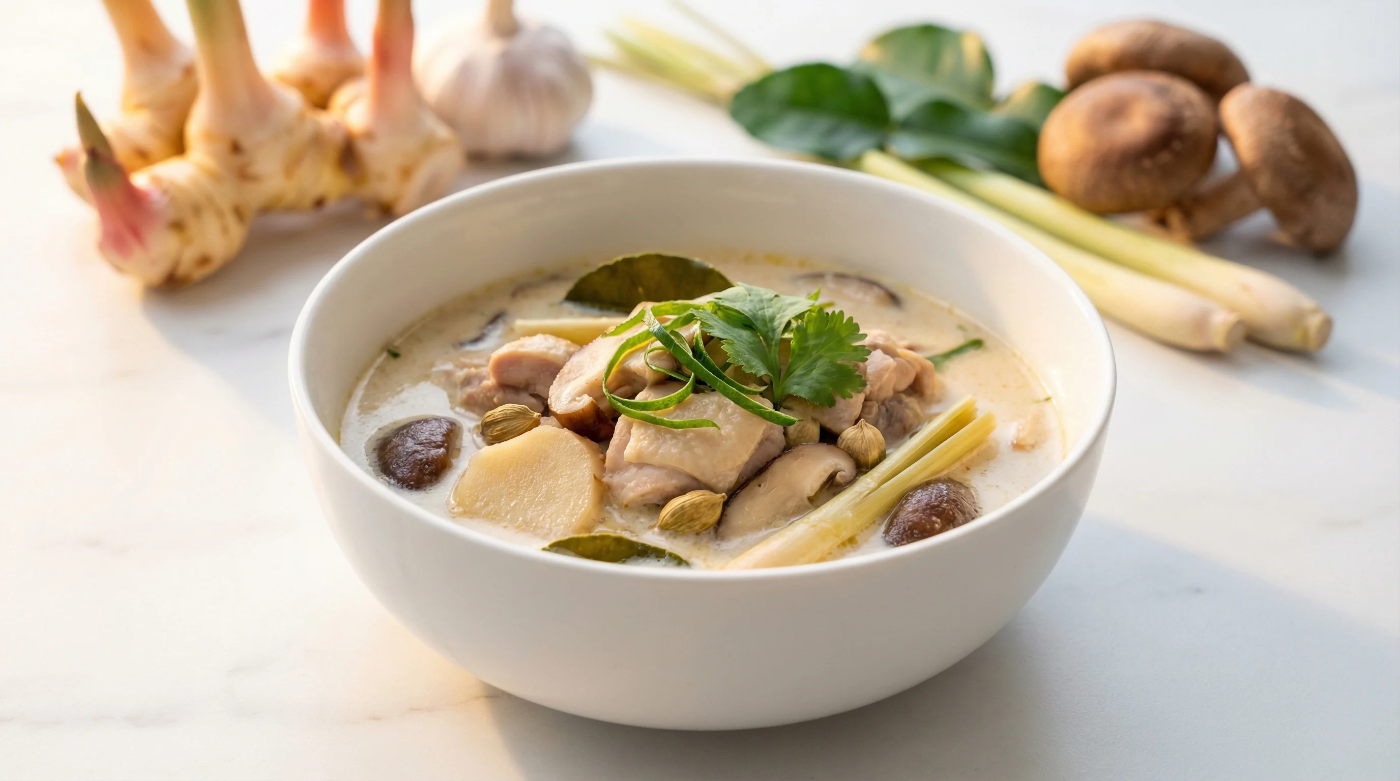Low-Glycemic Thai Coconut Chicken Soup (Tom Kha Gai) - Low Glycemic Recipe